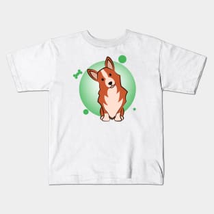 Cute corgi cartoon Kids T-Shirt